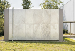 Pavillon in Herne Feuerverzinkte Fassade eines Pavillons in Herne