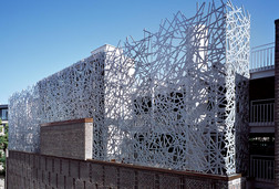 Salvatorgarage in München Feuerverzinkte Fassade Salvatorgarage